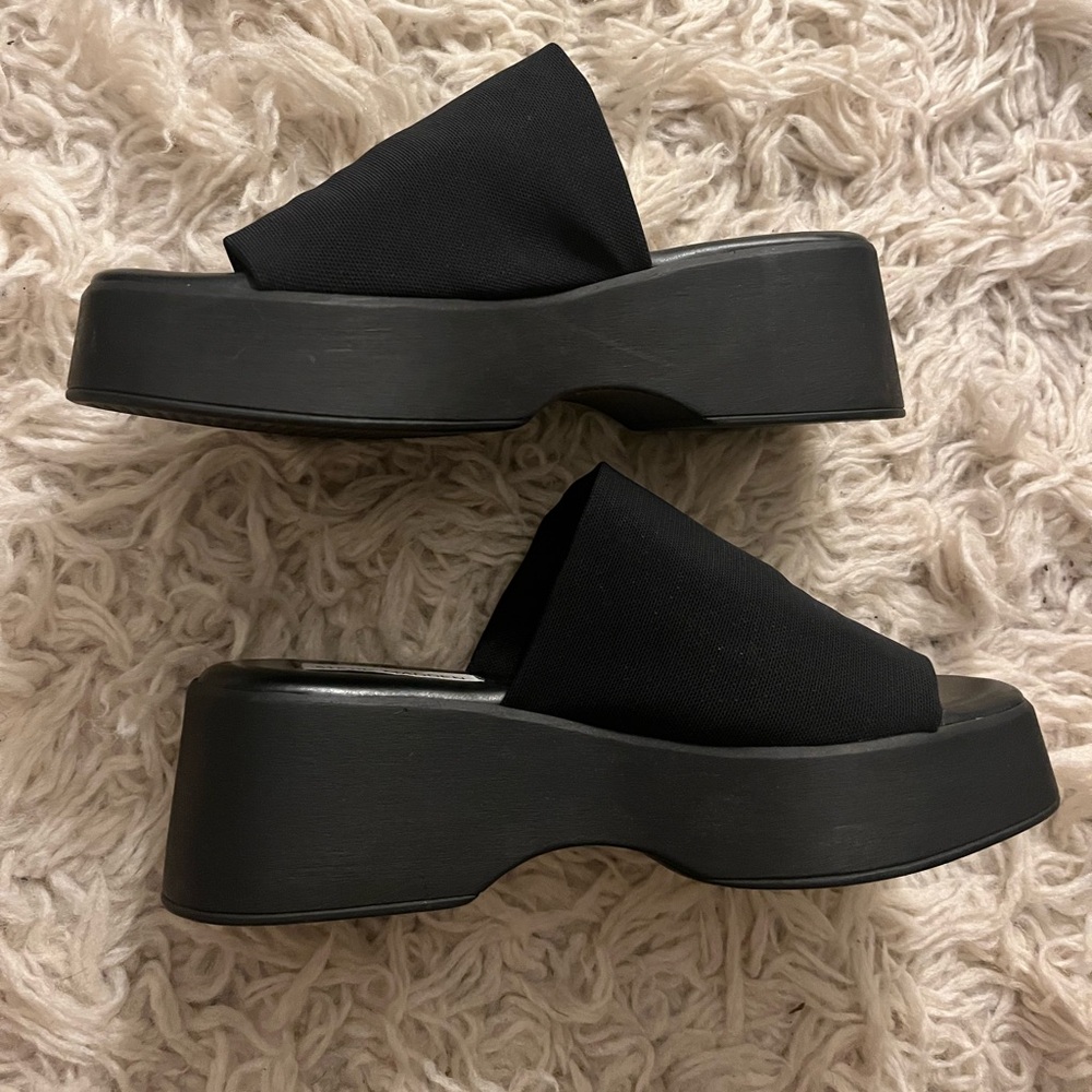 Steve Madden Slides Black 38
